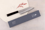 Couteau bunka 17cm japonais artisanal Nigara Hamono Tsuchime VG10 damas