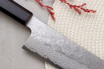 Couteau bunka 17cm japonais artisanal Nigara Hamono Tsuchime VG10 damas