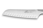 Couteau santoku Sabatier Fuso Nitro+ lame alvéolée Sandvik 18cm tout inox