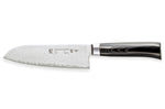 Couteau santoku Tamahagane Kyoto lame 17.5cm acier damas VG5