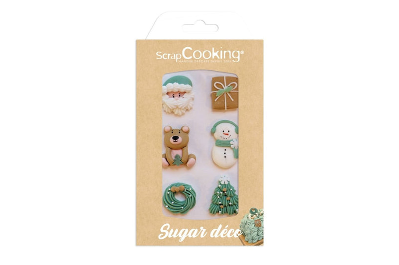 Décors sucrés Scrapcooking Noël au chalet - 6 pièces