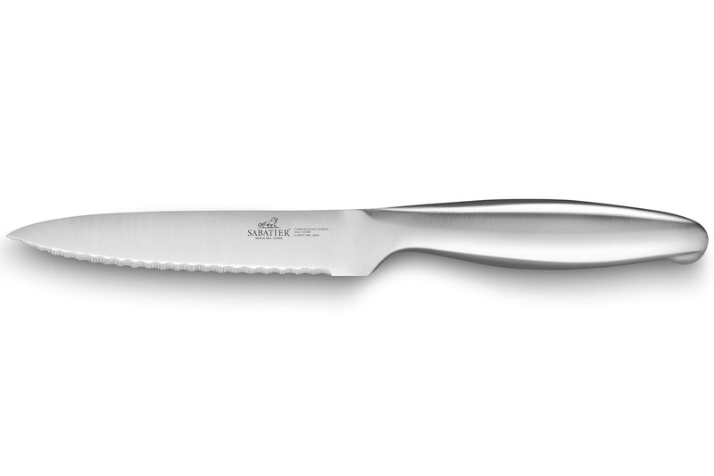 Couteau universel Sabatier Fuso Nitro+ lame dentelée Sandvik 12cm tout inox