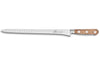 Couteau saumon SABATIER Provençao 100% forgé alvéolé 30cm manche olivier