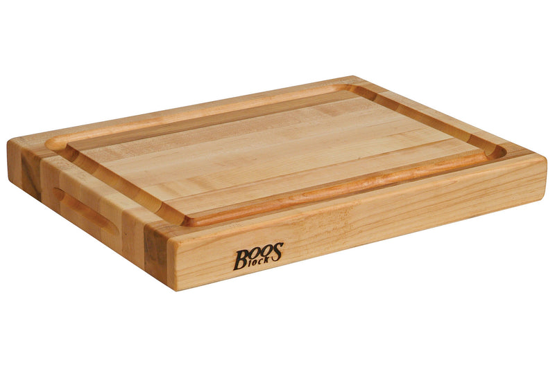 Planche à découper épaisse Boos Blocks ProChef bois d'érable avec rigole 51x38x6cm