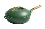 Poêle antiadhérente Cookut La Fabuleuse 8-en-1 fougère - 24cm