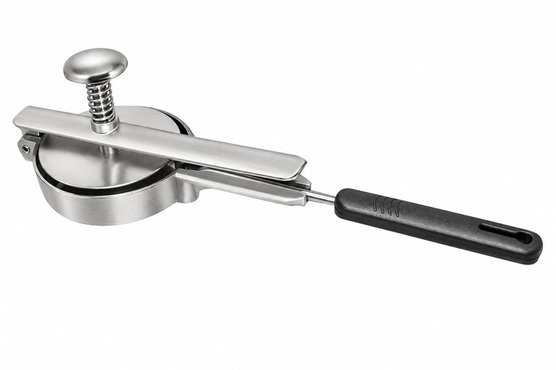 Reconstitueur de steak haché manuel rond en inox