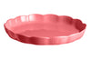 Plat à tarte rond Emile Henry Madeleine en céramique 31cm Rose Candy