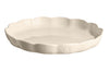 Plat à tarte rond Emile Henry Madeleine en céramique 31cm Argile