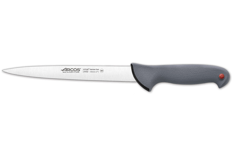 Couteau à dénerver/filet de sole professionnel Arcos Colour Prof semi flexible 19cm