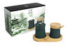 Coffret Peugeot Bali Palais des Epices avec moulin à poivre et pot à sel en fonte vert