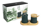 Coffret Peugeot Bali Palais des Epices avec moulin à poivre et pot à sel en fonte vert