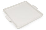 Plateau de service carré Peugeot Appolia en céramique écru 32cm