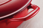 Cocotte ronde 26cm Tramontina Bestow fonte émaillée rouge 6,5L