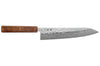 Couteau de chef 24cm japonais artisanal Yuzo Enju Damas 440C