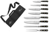Mallette cuisinier Sabatier Chef 6 couteaux fabrication française + 1 fourchette + 1 fusil