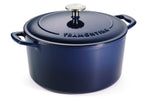 Cocotte ronde 26cm Tramontina Bestow fonte émaillée bleu 6,5L