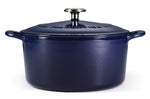 Cocotte ronde 26cm Tramontina Bestow fonte émaillée bleu 6,5L