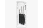 Set 2 couteaux + 1 éplucheur Arcos Nova acier NITRUM manche noir