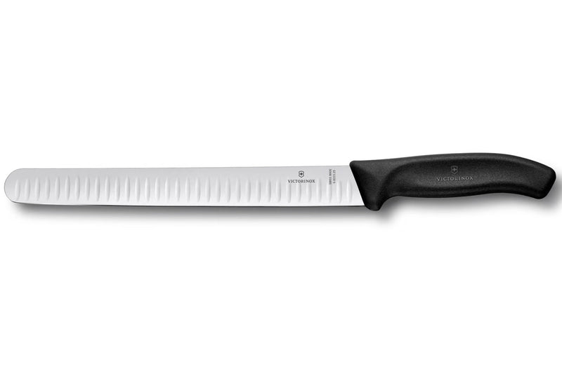 Couteau à jambon Victorinox SwissClassic lame alvéolée 25cm noir