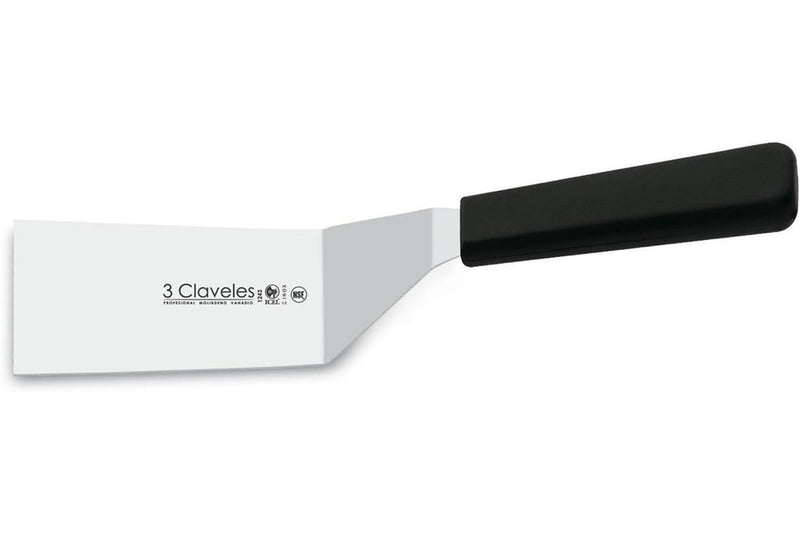 Spatule coudée rectangulaire 3 Claveles lame 10cm