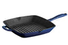 Poêle grill carrée 27cm Tramontina Bestow fonte émaillée bleu