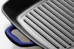 Poêle grill carrée 27cm Tramontina Bestow fonte émaillée bleu