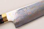 Couteau bunka 16,5cm japonais artisanal Takeshi Saji BS2 Rainbow