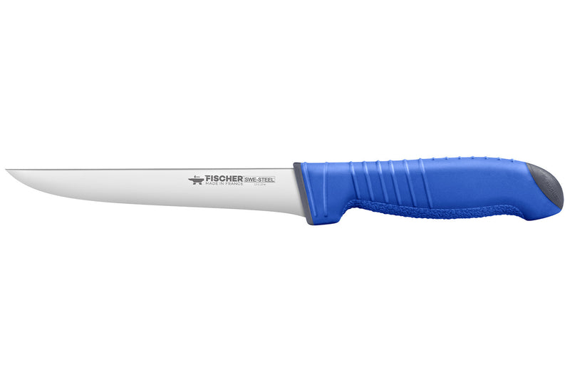 Couteau à désosser semi flexible 14cm Fischer SWE-STEEL dos droit manche ultra confort