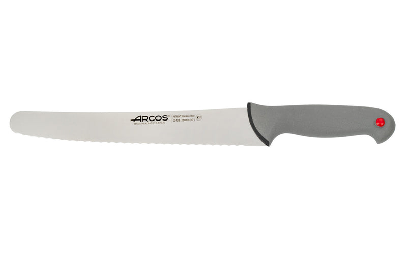 Couteau à génoise professionnel Arcos Colour Prof dentelé 25cm