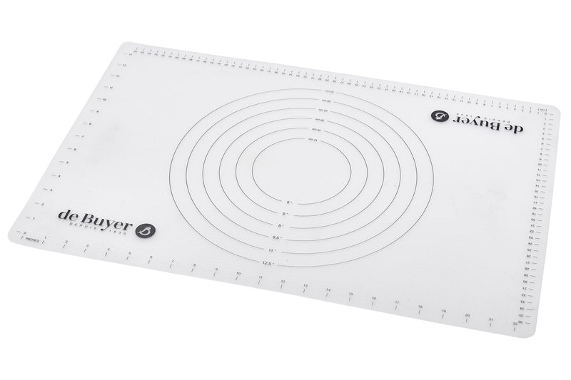 Tapis de préparation/cuisson De Buyer en silicone 60x40 cm - Repère et graduation intégrés