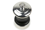 Moulin à sel manuel Peugeot Palace en bois de hêtre noir satin et métal argenté 10cm