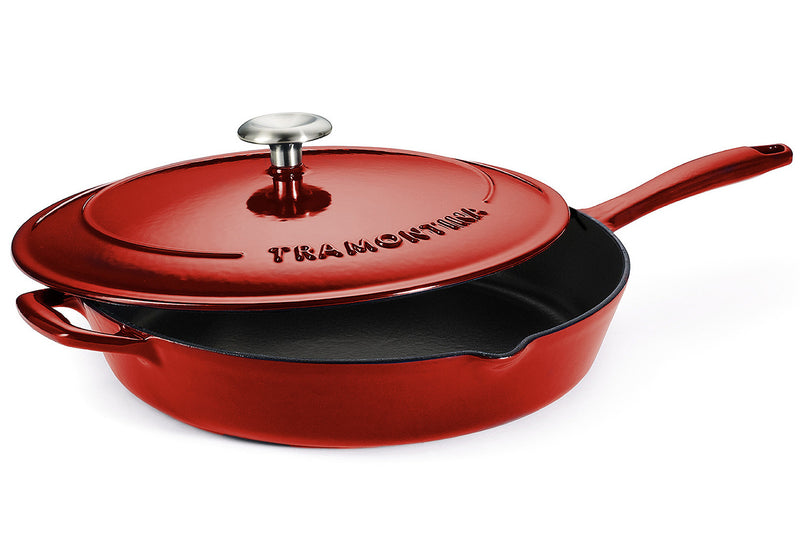 Sauteuse Tramontina Bestow 30cm fonte émaillée rouge + couvercle