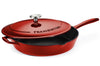 Sauteuse Tramontina Bestow 30cm fonte émaillée rouge + couvercle