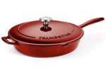 Sauteuse Tramontina Bestow 30cm fonte émaillée rouge + couvercle