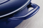 Sauteuse Tramontina Bestow 30cm fonte émaillée bleu + couvercle