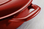 Cocotte basse 30cm Tramontina Bestow fonte émaillée rouge 3,8L