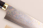 Couteau santoku 16,5cm japonais artisanal Takeshi Saji BS2 Rainbow