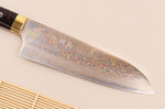 Couteau santoku 16,5cm japonais artisanal Takeshi Saji BS2 Rainbow