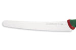 Couteau à génoise professionnel SANELLI Premana lame dentelée 26cm manche vert