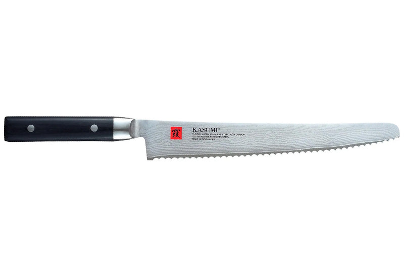 Couteau à pain japonais Kasumi Standard lame damas 25cm