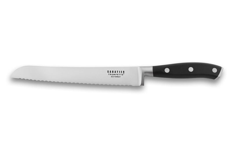 Couteau à pain Sabatier Trompette Vulcano 20cm 3 rivets