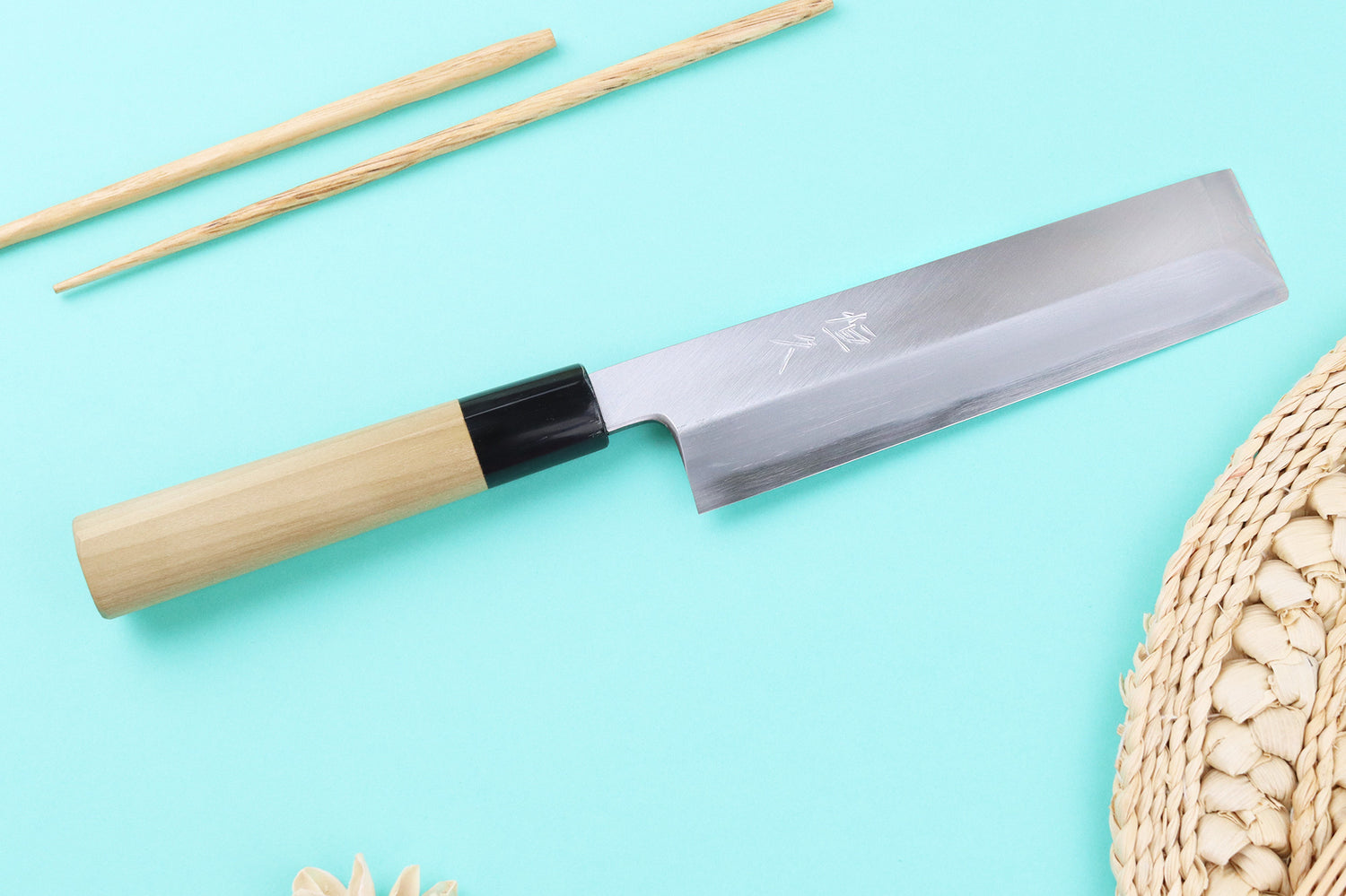 Couteau edogata usuba 18cm japonais artisanal Tsunehisa WS2