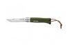 Couteau Opinel Baroudeur n°08 lame 8,5cm manche kaki
