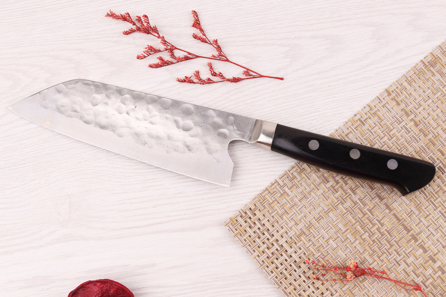 Couteau santoku 16,5cm japonais artisanal Fujiwara Maboroshi