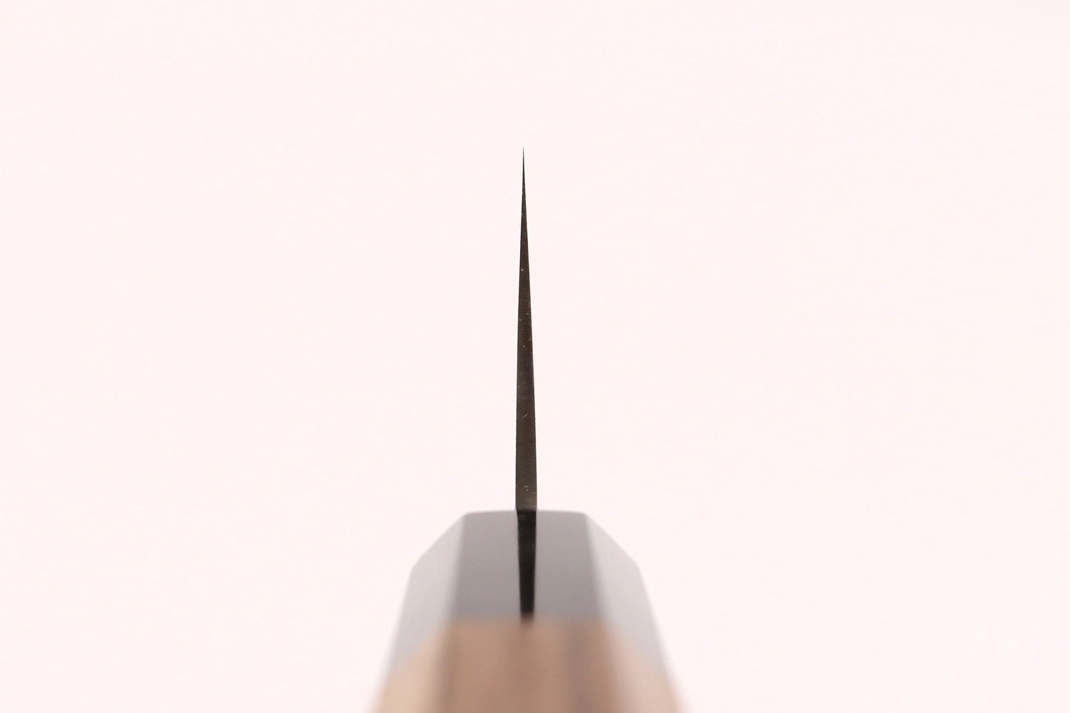Couteau nakiri 16,5cm japonais artisanal Hatsukokoro Chromax manche en teck