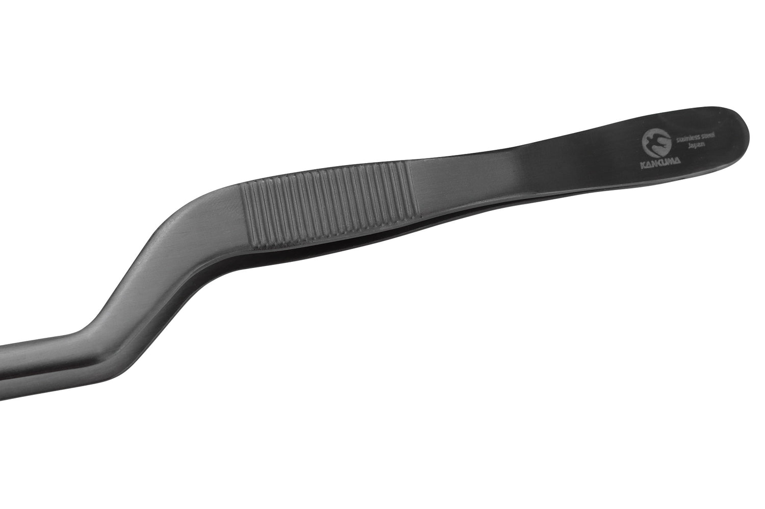 Pince à dresser japonaise 24cm coudée en acier inoxydable noir