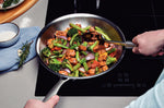 Wok 28cm Tramontina Grano en inox triple couche 3,4L