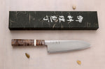Couteau santoku 18cm japonais artisanal Hatsukokoro Hayabusa SG2 San Maï