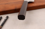 Couteau santoku 18cm japonais artisanal Hatsukokoro Hayabusa VG10 Damas Tsuchime