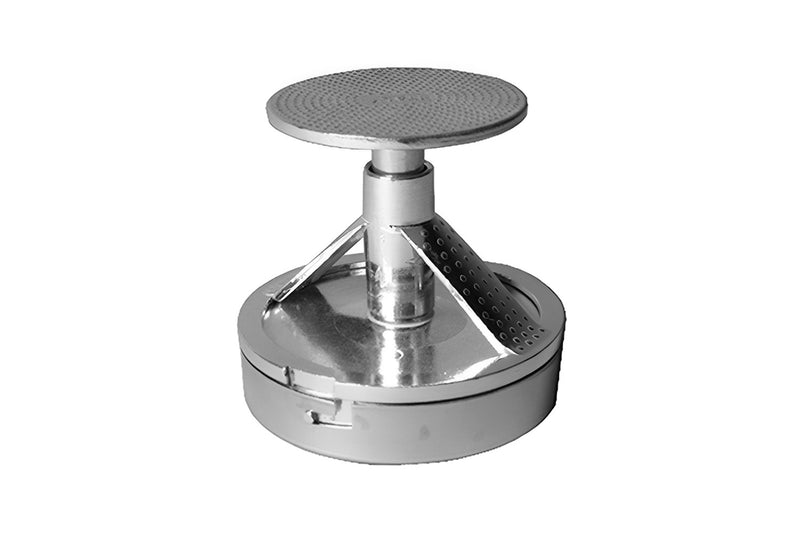 Presse-hamburger avec poussoir inox et fonte d'alu - Diamètre 10cm
